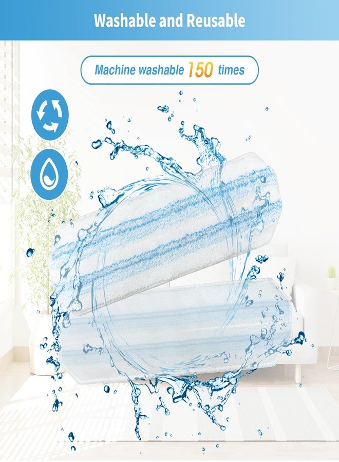 BYOFI 15 Pack Microfiber Mop Pads for O-Cedar H2prO Flat Mop System, Washable and Reusable Mop Replacement Heads for Floor Deep Cleaning, Mop Pad Refills for Wet Dry Floor - Image 4
